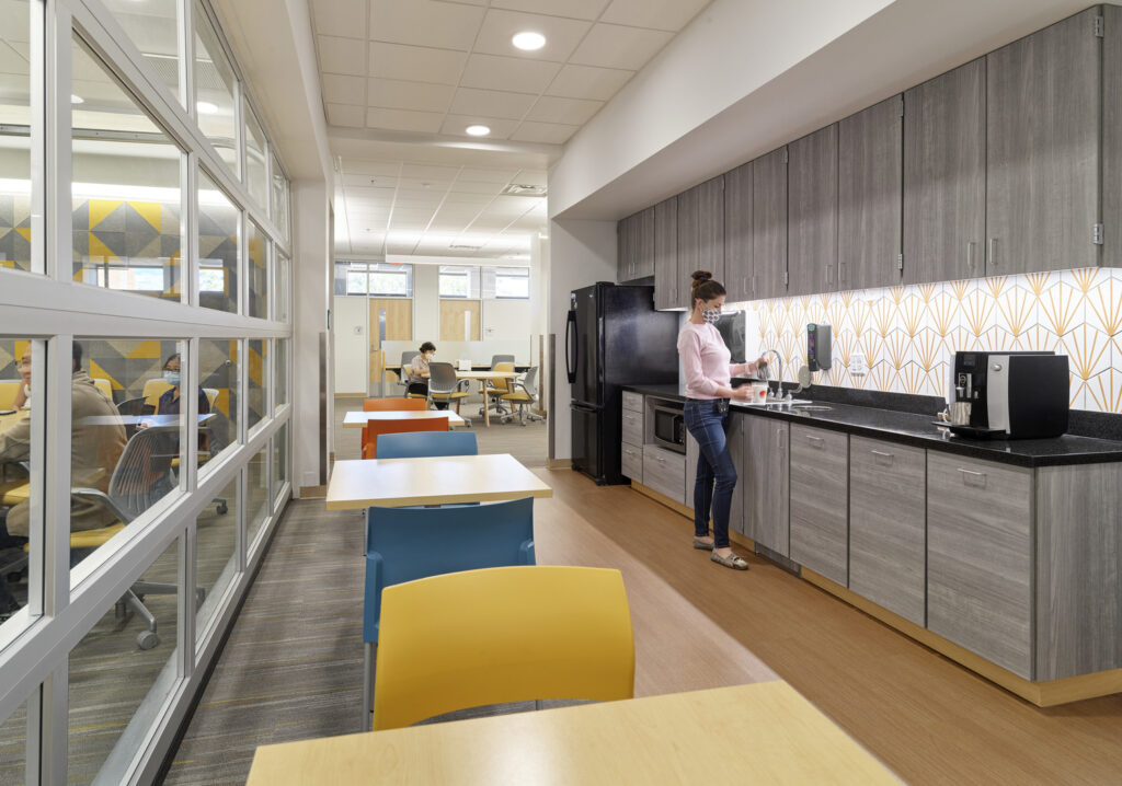 Lounge area at UF Basic Sciences Building First Floor